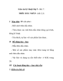 Giáo án kỹ thuật lớp 5: Bài 5 THÊU DẤU NHÂN (tiết 2,3) chuẩn nhất