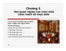 Thực đơn: Tầm quan trọng và cách thiết kế thực đơn - Chương 5