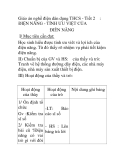 Giáo án nghề điện dân dụng THCS: Điện năng - Tính ưu việt của điện năng (Tiết 2)