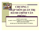 Quản trị hành chính văn phòng phần 1: Kinh nghiệm và hướng dẫn