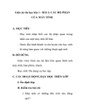 Giáo án tin học lớp 1 - BÀI 2: CÁC BỘ PHẬN CỦA MÁY TÍNH