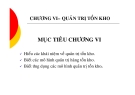 Bài giảng Quản trị sản xuất Chương 6: Tổng quan và chi tiết