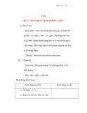 Giáo án lớp 4: Toán: BẢNG ĐƠN VỊ ĐO KHỐI LƯỢNG 