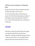 Chế biến avatar theo phong cách "không đụng hàng" 
