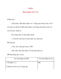 Giáo án lớp 4: TOÁN Nhân nhẩm với 9 và 11