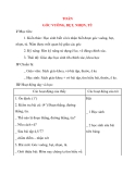 Giáo án lớp 4: TOÁN GÓC VUÔNG, BẸT, NHỌN, TÙ 