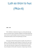 Lịch Sử Điện Từ Học (Phần 6): Tổng Quan Chi Tiết