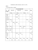 Đề kiểm tra HK1 môn Sinh lớp 6 - Kèm đáp án