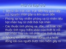 Bảo hiểm hoả hoạn và các rủi ro đặc biệt - phần 2