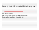 Quản lý chất thải rắn, chất thải nguy hại: Chương 1 (Tổng quan)