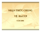 An Toàn Lao Động: Nhận Thức Chung Về HACCP - Phần 3