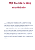 Mặt Trời chiếu sáng như thế nào: Tài liệu [chuẩn nhất]