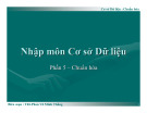Nhập môn Cơ sở Dữ liệu: Phần 5 (Mới Nhất)