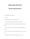 Phương pháp thăm khám cận lâm sàng hệ tiêu hóa 