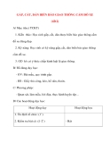 Giáo án lớp 2 môn Thủ Công: GẤP, CẮT, DÁN BIỂN BÁO GIAO THÔNG CẤM ĐỖ XE (tiết2)