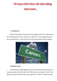 10 Mẹo Nhỏ Hữu Ích Cho Công Việc Hiệu Quả Nhất Năm Nay