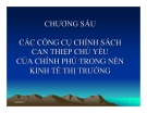 Bài giảng Kinh tế công cộng - Chương 6