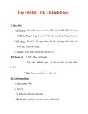 Tập viết Bài : Gh – Ghềnh Ráng .

I/ Mục tiêu: a) Kiến thức: Giúp Hs củng cố
