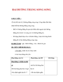 Giáo án môn Toán lớp 7 : Tên bài dạy : HAI ĐƯỜNG THẲNG SONG SONG 