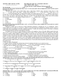 ĐỀ KIỂM TRA HỌC KÌ I –NĂM HỌC 2010-2011 Môn : TIẾNG ANH – Mã đề thi 357