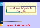 Bài giảng Lãnh đạo và quản lý sự thay đổi: Quản lý thay đổi hiệu quả