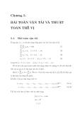 Bài toán vận tải và thuật toán thế vị: Chương 5 (Hướng dẫn chi tiết)