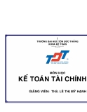 Kế toán tài chính A1: Kinh nghiệm học tập tốt nhất từ ĐH Tôn Đức Thắng