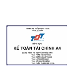 Kế toán tài chính A4 ĐH Tôn Đức Thắng: Kinh nghiệm và thông tin chi tiết