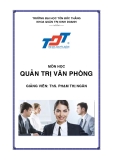 Bài giảng Quản trị văn phòng ĐH Tôn Đức Thắng chuẩn nhất