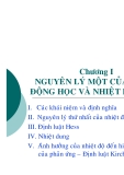 Nguyên lý 1 Nhiệt động lực học và Nhiệt hóa học: Chương 1