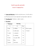 Giáo án Tiếng Anh lớp 8: Unit 8 Country life and city life lesson 6 : Language focus