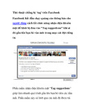 thủ thuật chống bị ‘tag’ trên fac