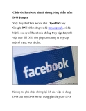 Cách vào Facebook nhanh chóng bằng phần mềm DNS Jumper [Mới nhất]