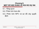 Rủi ro dự án: Một số nội dung quan trọng