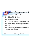 Tổng quan về thẩm định giá, định giá [chuẩn nhất]
