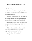 Giáo án Sinh 11: Bài 34 - Sinh trưởng ở thực vật (mới nhất)