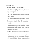 Các loại Query a) Select Queries (Truy vấn chọn)