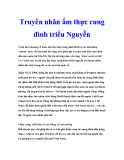 Truyền nhân ẩm thực cung đình triều Nguyễn