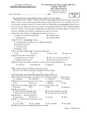 KỲ THI KIỂM TRA CHẤT LƯỢNG HỌC KỲ 2 Năm học: 2010- 2011 Môn: Tiếng Anh lớp 12 - Mã đề thi 209