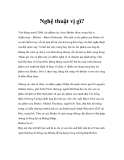 Nghệ thuật vị gì?