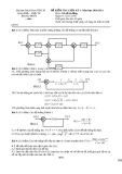 Đề kiểm tra giữa kỳ môn Cơ sở tự động năm học 2010-2011