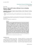 Báo cáo y học: "Refractive Status and Prevalence of Refractive Errors in Suburban School-age Children"