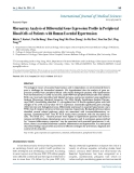 Báo cáo y học: "Microarray Analysis of Differential Gene Expression Profile in Peripheral Blood Cells of Patients with Human Essential Hypertension"