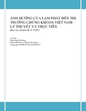 Ảnh Hưởng Lạm Phát Đến Thị Trường Chứng Khoán Việt Nam: Lý Thuyết và Thực Tiễn