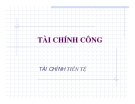 Bài giảng Tài chính công - Tài chính tiền tệ [mới nhất]