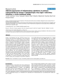 Báo cáo y học: "Altered expression of inflammatory cytokines in primary osteoarthritis by human T lymphotropic virus type I retrovirus infection: a cross-sectional study"