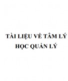 Tâm lý học quản lý: Tài liệu đầy đủ, chuẩn nhất
