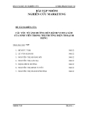 Bài báo cáo marketing: Các yếu tố ảnh hưởng đến hành vi mua sắm cuả sinh viên trong thị trường điện thoại di động