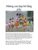 Búp bê bằng giấy: [Hướng dẫn] Cách làm đơn giản, đẹp nhất