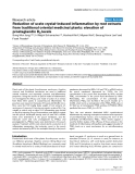 Báo cáo y học: "Reduction of urate crystal-induced inflammation by root extracts from traditional oriental medicinal plants: elevation of prostaglandin D2 levels"
